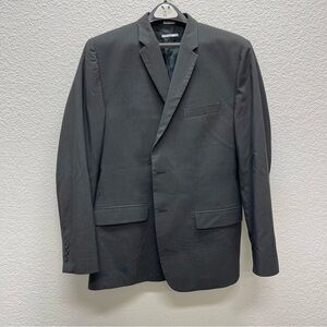 Calvin Klein Mens XL Black Stripe Slim Fit Two Button Sportcoat Blazer EUC.